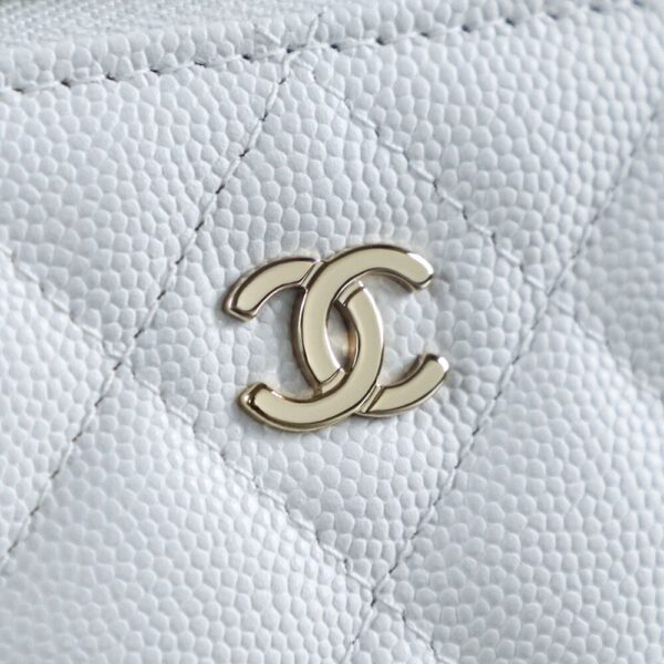 God Factory Chanel Lunch Box Bag White impala Leather Size 17*19.5*5cm Gold Hardware
