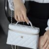 God Factory Chanel Lunch Box Bag White impala Leather Size 17*19.5*5cm Gold Hardware