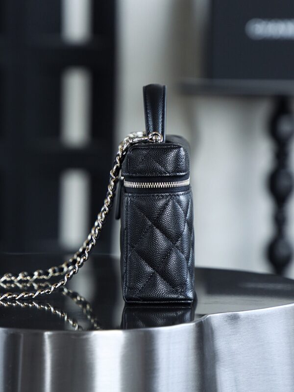 God Factory Chanel Lunch Box Bag Black impala Leather Size 17*19.5*5cm Gold Hardware