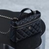 God Factory Chanel Lunch Box Bag Black impala Leather Size 17*19.5*5cm Gold Hardware