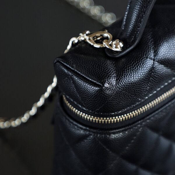 God Factory Chanel Lunch Box Bag Black impala Leather Size 17*19.5*5cm Gold Hardware