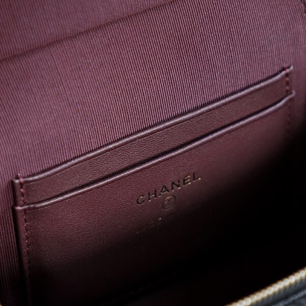 God Factory Chanel Lunch Box Bag Black impala Leather Size 17*19.5*5cm Gold Hardware