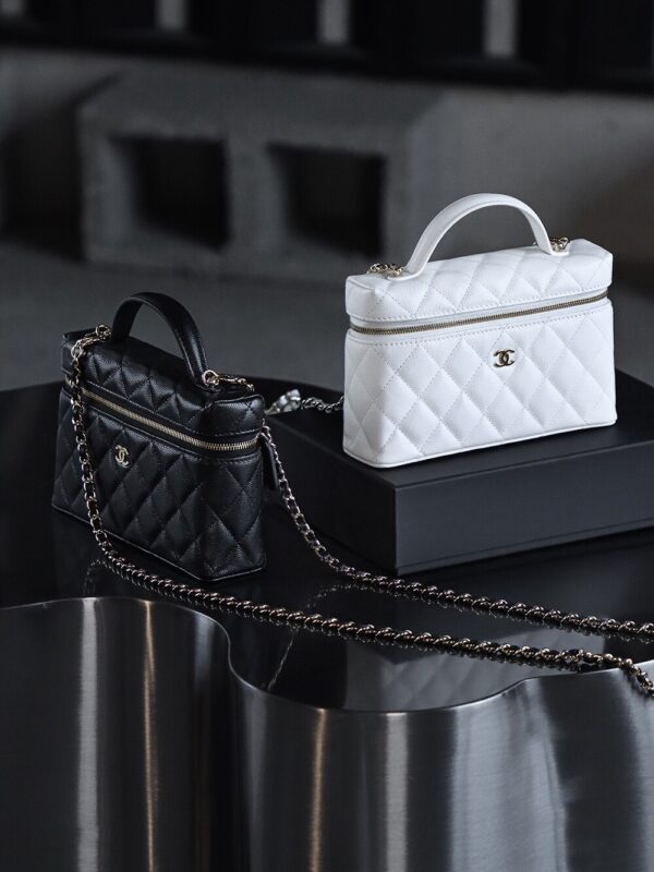 God Factory Chanel Lunch Box Bag Black impala Leather Size 17*19.5*5cm Gold Hardware