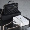 God Factory Chanel Lunch Box Bag Black impala Leather Size 17*19.5*5cm Gold Hardware