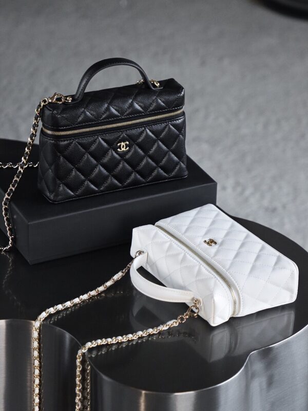 God Factory Chanel Lunch Box Bag Black impala Leather Size 17*19.5*5cm Gold Hardware