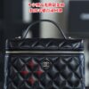 God Factory Chanel Lunch Box Bag Black impala Leather Size 17*19.5*5cm Gold Hardware