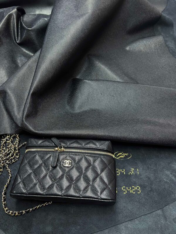 God Factory Chanel Lunch Box Bag Black impala Leather Size 17*19.5*5cm Gold Hardware