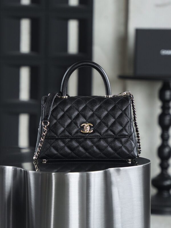 God Factory Chanel CoCo Handle Small HAAS Leather Size 14*24*10cm Pale Gold Hardware