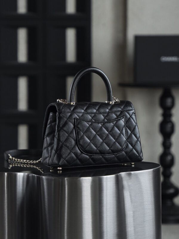 God Factory Chanel CoCo Handle Small HAAS Leather Size 14*24*10cm Pale Gold Hardware