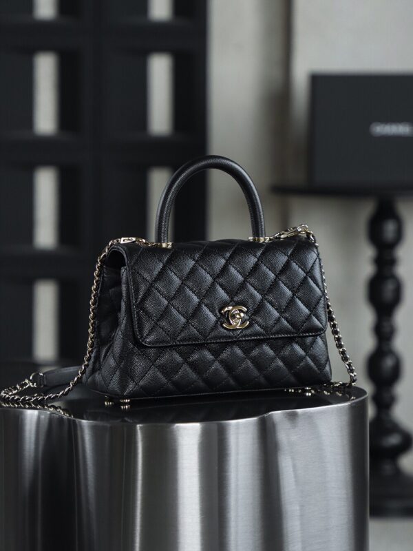 God Factory Chanel CoCo Handle Small HAAS Leather Size 14*24*10cm Pale Gold Hardware