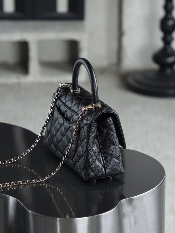 God Factory Chanel CoCo Handle Small HAAS Leather Size 14*24*10cm Pale Gold Hardware