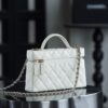 God Factory Chanel 25C Box Bags White impala Leather Size 17*19.5*5cm Pale Gold Hardware