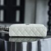 God Factory Chanel 25C Box Bags White impala Leather Size 17*19.5*5cm Pale Gold Hardware