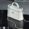 God Factory Chanel 25C Box Bags White impala Leather Size 17*19.5*5cm Pale Gold Hardware