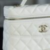God Factory Chanel 25C Box Bags White impala Leather Size 17*19.5*5cm Pale Gold Hardware