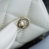 God Factory Chanel 25C Box Bags White impala Leather Size 17*19.5*5cm Pale Gold Hardware