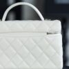 God Factory Chanel 25C Box Bags White impala Leather Size 17*19.5*5cm Pale Gold Hardware