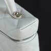 God Factory Chanel 25C Box Bags White impala Leather Size 17*19.5*5cm Pale Gold Hardware