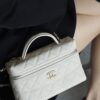 God Factory Chanel 25C Box Bags White impala Leather Size 17*19.5*5cm Pale Gold Hardware