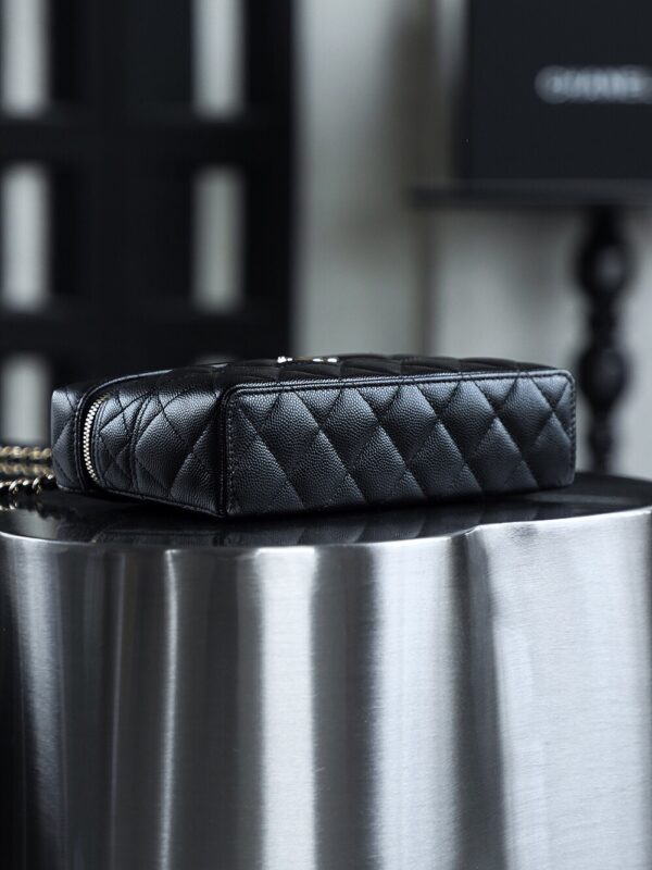 God Factory Chanel 25C Box Bags Black impala Leather Size 17*19.5*5cm Pale Gold Hardware