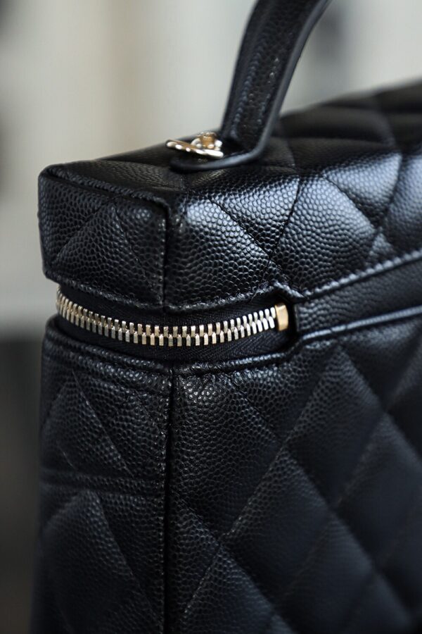 God Factory Chanel 25C Box Bags Black impala Leather Size 17*19.5*5cm Pale Gold Hardware