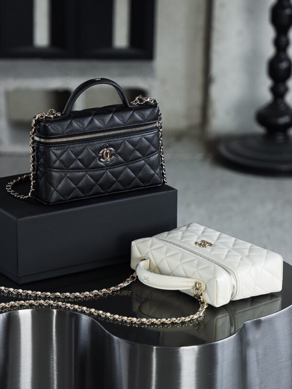 God Factory Chanel 25C Box Bags Black impala Leather Size 17*19.5*5cm Pale Gold Hardware