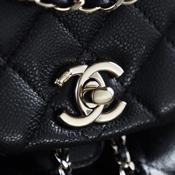 God Factory Chanel 24A Duma Small Black HAAS Leather 14K Pale Gold Size 16.5*17.5*10cm