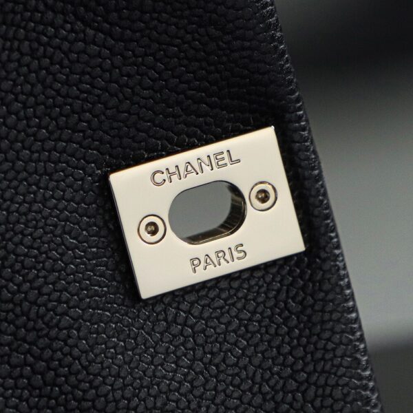 God Factory Chanel 24A Duma Small Black HAAS Leather 14K Pale Gold Size 16.5*17.5*10cm