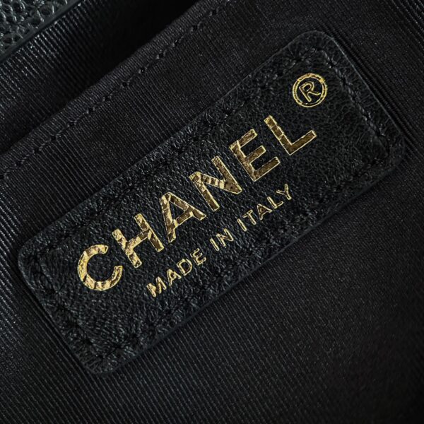 God Factory Chanel 24A Duma Small Black HAAS Leather 14K Pale Gold Size 16.5*17.5*10cm