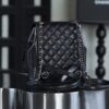 God Factory Chanel 24A Duma Medium  Black HAAS Leather 14K Pale Gold Size 20*20.5*11.5cm