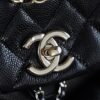 God Factory Chanel 24A Duma Medium  Black HAAS Leather 14K Pale Gold Size 20*20.5*11.5cm