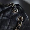 God Factory Chanel 24A Duma Medium  Black HAAS Leather 14K Pale Gold Size 20*20.5*11.5cm