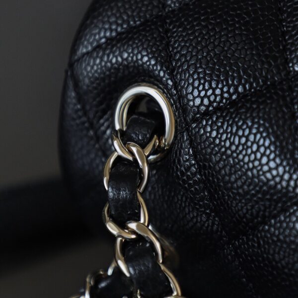 God Factory Chanel 24A Duma Medium  Black HAAS Leather 14K Pale Gold Size 20*20.5*11.5cm