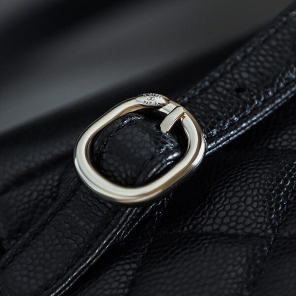 God Factory Chanel 24A Duma Medium  Black HAAS Leather 14K Pale Gold Size 20*20.5*11.5cm