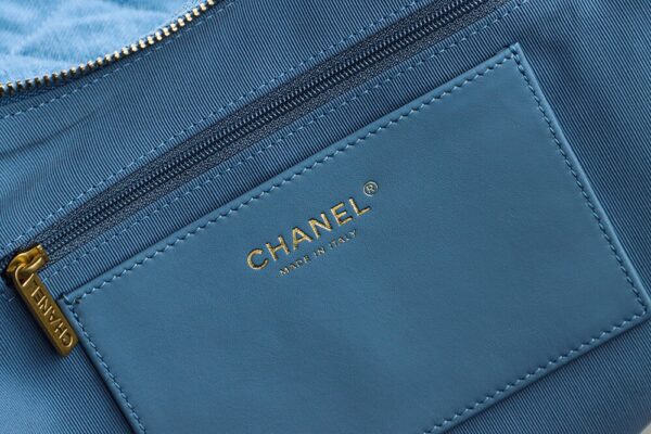 God Factory Chanel 25C Hobo Large Fashion Art / Denim Blue 24K Retro Gold Size 27*35*18cm