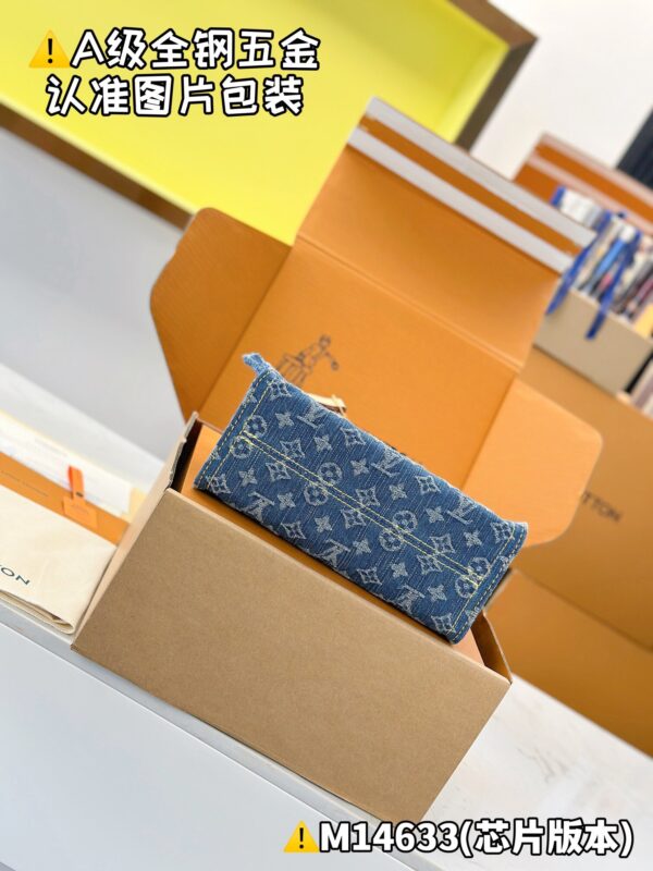 img_7496-2 God Factory LV OnTheGo Small Tote Bag M14633 Denim / Blue Size 19 x 11.5 x 25cm