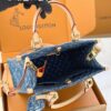 img_7501-2 God Factory LV OnTheGo Small Tote Bag M14633 Denim / Blue Size 19 x 11.5 x 25cm
