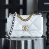 God Factory Chanel 19 Bag Small White Gold Hardware Size 16*26*9cm