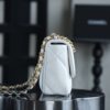 God Factory Chanel 19 Bag Small White Gold Hardware Size 16*26*9cm