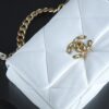 God Factory Chanel 19 Bag Small White Gold Hardware Size 16*26*9cm
