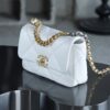 God Factory Chanel 19 Bag Small White Gold Hardware Size 16*26*9cm