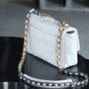 God Factory Chanel 19 Bag Small White Gold Hardware Size 16*26*9cm