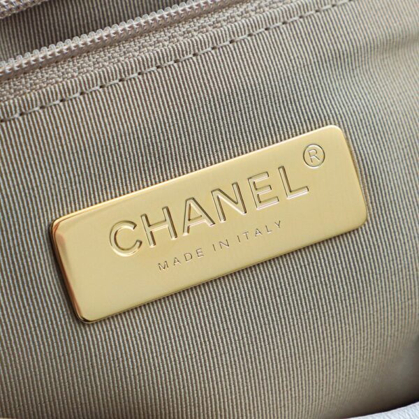 img_7621-2 God Factory Chanel 19 Bag Small White Gold Hardware Size 16*26*9cm
