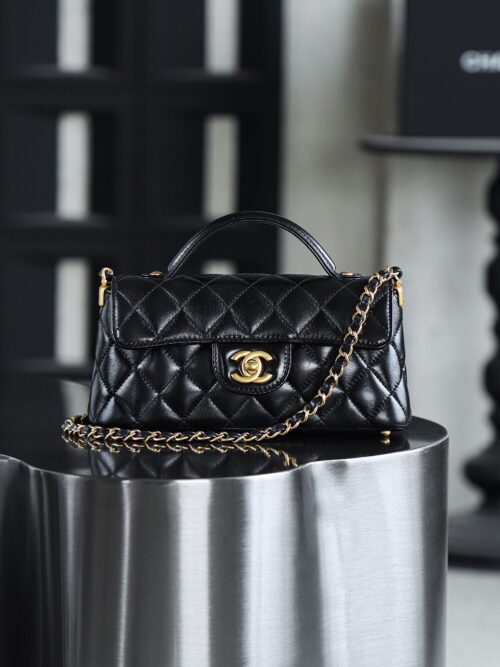 God Factory Chanel 25P Mini Kelly Horizontal Style Vintage Gold Size 11.5*22*6cm