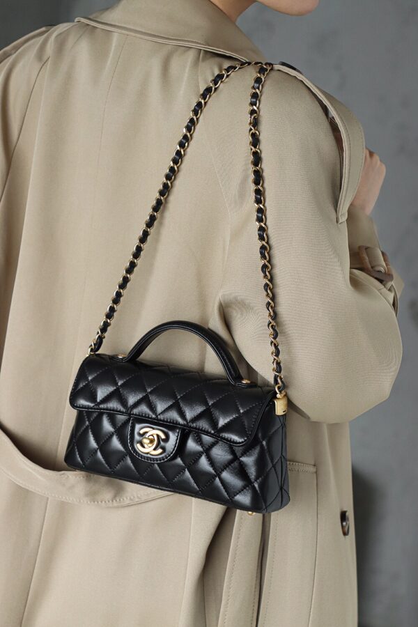 God Factory Chanel 25P Mini Kelly Horizontal Style Vintage Gold Size 11.5*22*6cm