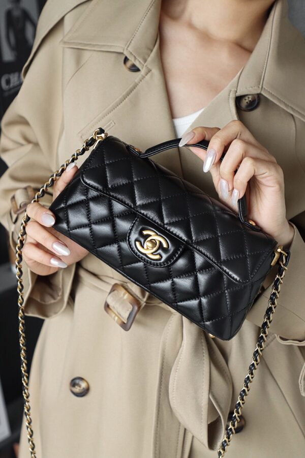 God Factory Chanel 25P Mini Kelly Horizontal Style Vintage Gold Size 11.5*22*6cm