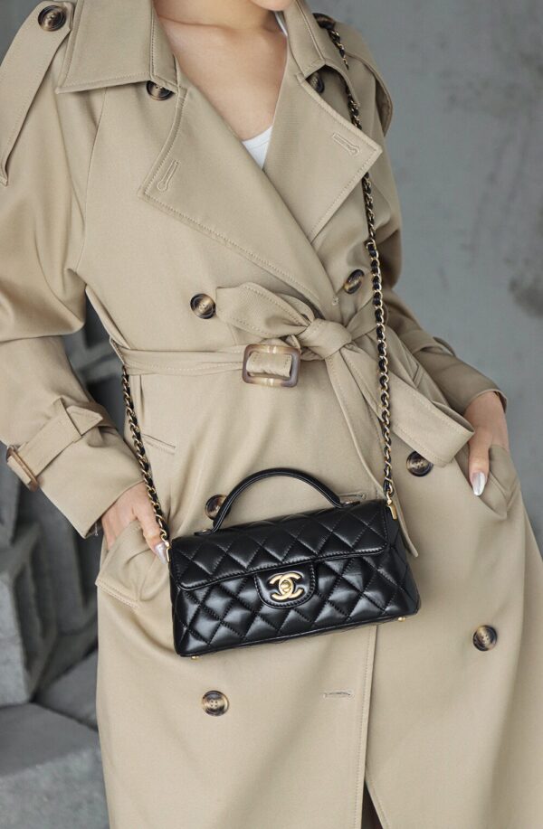 God Factory Chanel 25P Mini Kelly Horizontal Style Vintage Gold Size 11.5*22*6cm