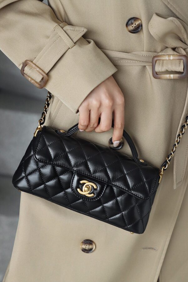 God Factory Chanel 25P Mini Kelly Horizontal Style Vintage Gold Size 11.5*22*6cm
