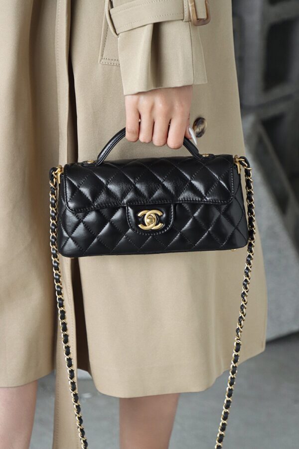 God Factory Chanel 25P Mini Kelly Horizontal Style Vintage Gold Size 11.5*22*6cm
