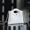 God Factory Chanel Nano 31 Bag Authentication Edition 14K Pale White Bonaudo Leather Gold Size 20*17.5*3.5cm